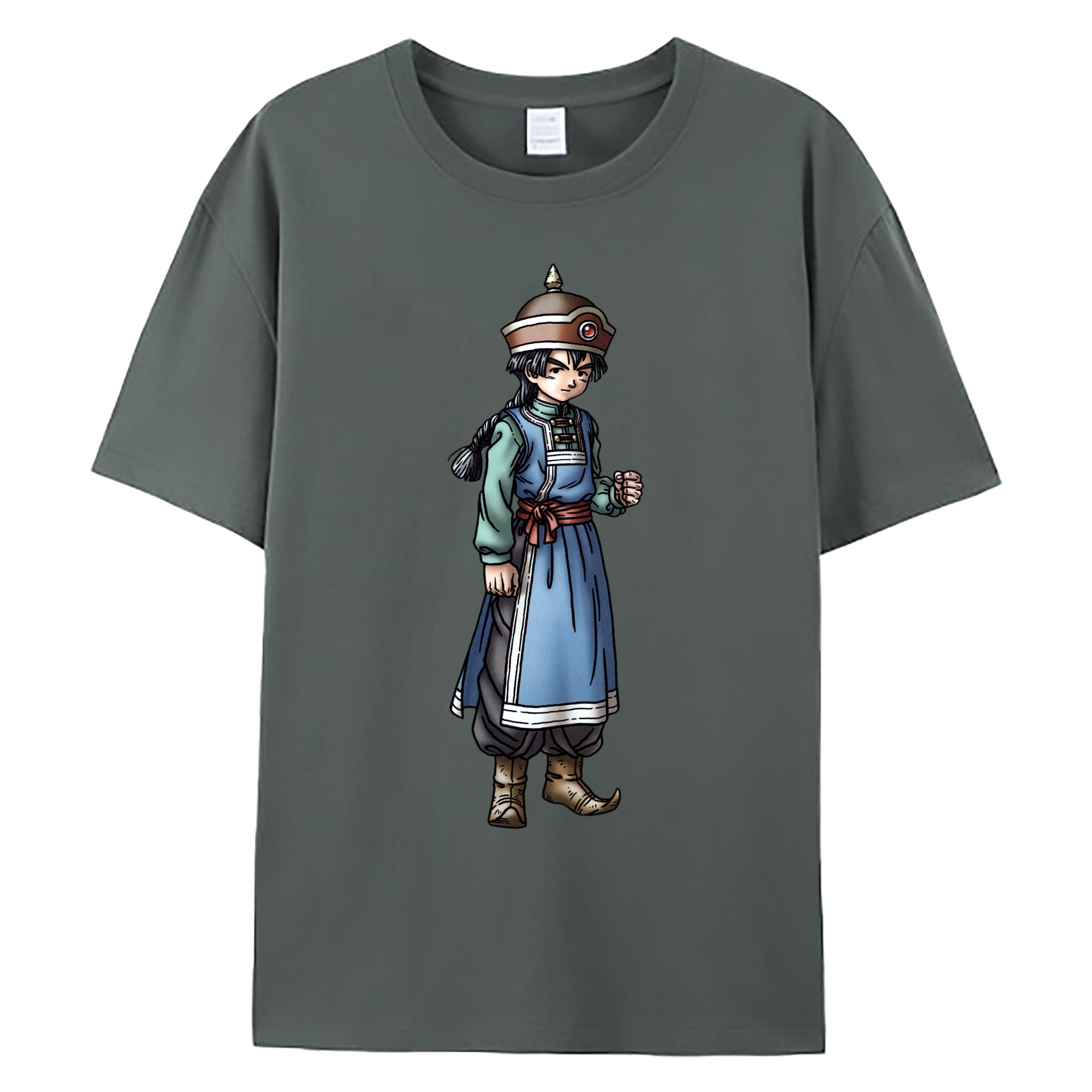 （画像用） ドラゴンクエスト Doragon Kuesuto Dragon Quest 綿100％ メンズ半袖Tシャツ｜肌触りやわらか＆通気性